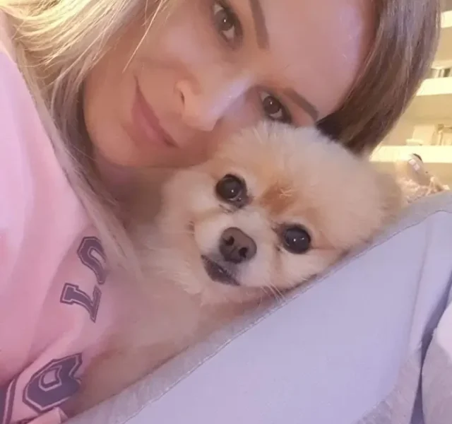 Andrea with Kobi